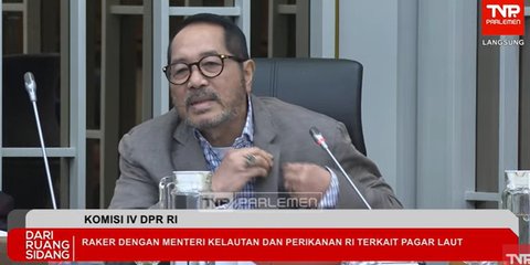 VIDEO: Anggota DPR Emosi Copot Pin Depan Menteri KKP, Malu Jadi Wakil Rakyat Kebobolan Pagar Laut