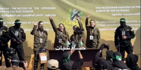 Penampakan 4 Tentara Wanita Israel yang Dibebaskan ini Bikin Kaget, Bule-Bule Ramai Puji Hamas Tentara Paling Bermoral di Dunia