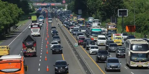 Macet di Tol Jakarta-Cikampek karena Libur Isra Miraj dan Imlek Sudah Terurai, Contraflow Ditutup