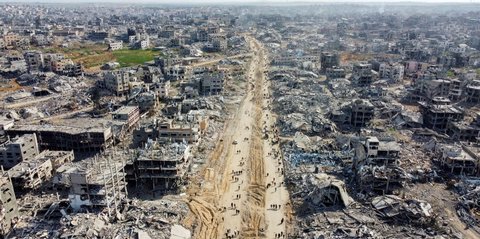 FOTO: Citra Satelit Ungkap Kondisi Jalur Gaza Sebelum dan Setelah 15 Bulan Dibombardir Israel