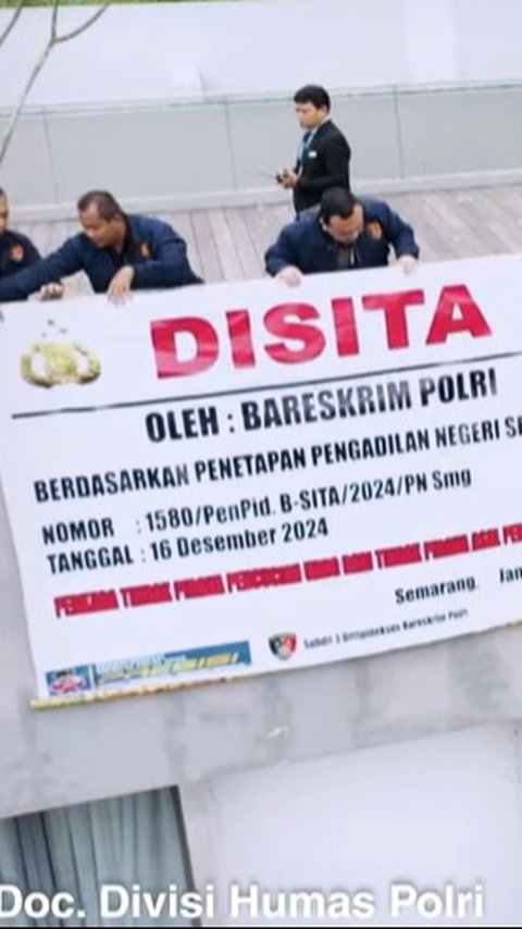 VIDEO: Bareskrim Ganas Sita Hotel Mewah Aruss Semarang, Diduga Hasil Cuci Uang Judi Online