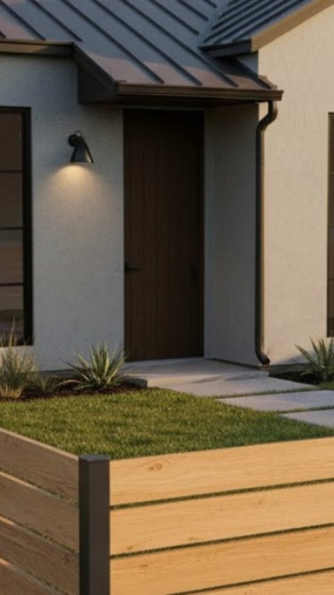 7 Trik Bikin Rumah Sederhana Terlihat Elegan dengan Pagar Kayu Minimalis, Klasik dan Cantik