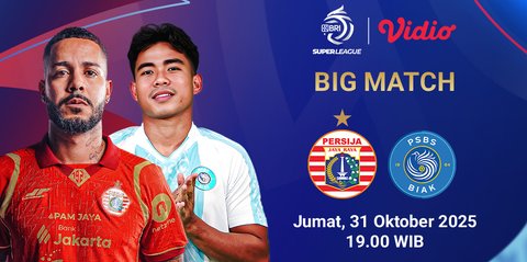 Nonton BRI Super League 2025/26: Persija Jakarta vs PSBS Biak Eksklusif di Vidio