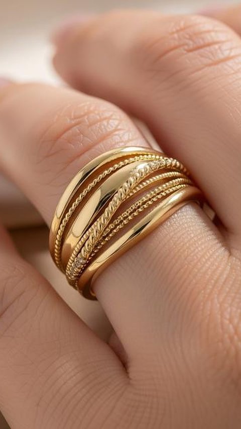 Bikin Jari Terlihat Ramping, Ini 7 Model Cincin Emas yang Cocok untuk Tangan Gemuk