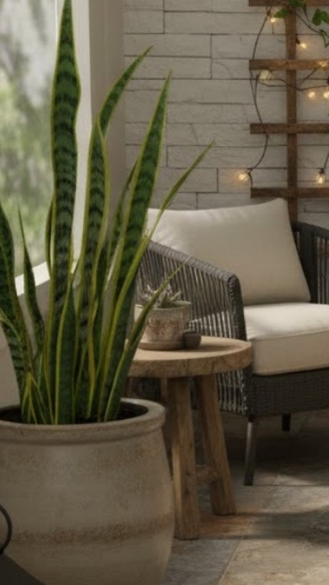 7 Ide Teras Depan Rumah Sempit dengan Lantai Batu Alam Imitasi yang Estetis, Tampak Megah dan Nyaman