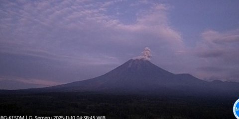 Gunung Semeru Kembali Erupsi Letusan Capai 800 Meter