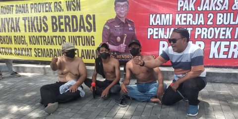 Puluhan Pekerja Gelar Demo di RS Wongsonegoro Semarang, Tuntut Pembayaran Upah Dua Bulan Kerja