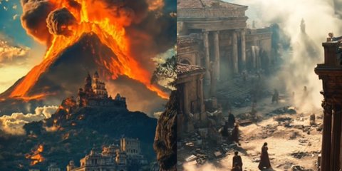 'Dihidupkan lagi' oleh AI, Begini Kehidupan di Kota Maksiat Pompeii hingga Hancur Lebur Disapu Letusan Gunung Vesuvius