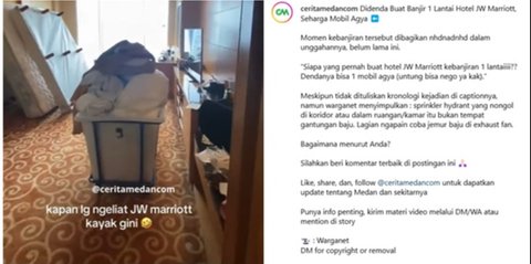 Pengunjung Hotel JW Marriott Bikin Banjir Satu Lantai, Dendanya Bikin Meringis