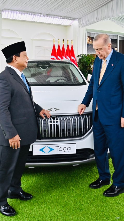 Erdogan Beri Mobil Listrik Buatan Turki ke Prabowo sebagai Hadiah Persahabatan