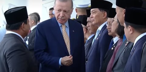 Lucu, Presiden Erdogan Kode Jari 'Fulus' saat Dikenalkan Prabowo Sosok Menkeu Sri Mulayani di Istana