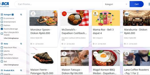 Promo HUT BCA ke-68, Ada Diskon 68 Persen dan Potongan Rp1.680.000