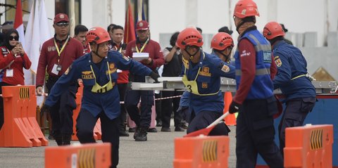 Seru! Petugas Damkar dari 43 Kabupaten Kota di Indonesia Adu Skill di Bontang