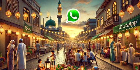 Cara Mudah Buat Gambar Ucapan Selamat Puasa 2025 Pakai Meta AI di WhatsApp yang Lebih Personal