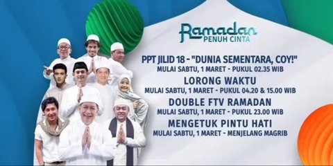 Deretan Program TV Spesial Ramadan 2025, Siap Temani Waktu Jelang Buka dan Sahur