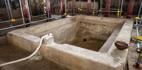 FOTO: Arkeolog Ungkap Pemandian Air Panas Mewah di Kota Pompeii yang Terkubur Ribuan Tahun, Dulunya Tempat Pesta Orang Kaya Romawi