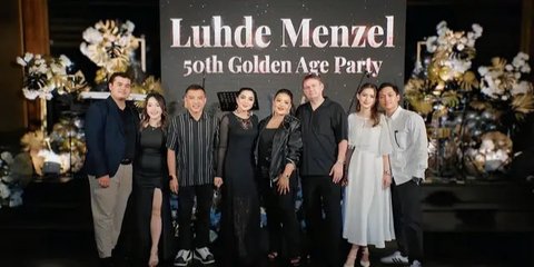 6 Potret Mewah Ulang Tahun Luhde Menzel, Ibunda Sarah Menzel yang Dihadiri Calon Besan Anang dan Ashanty, Kompak Pakai Outfit Hitam Putih