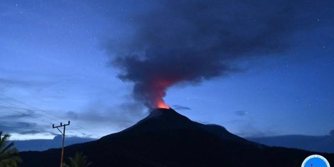 Gunung Lewotobi Laki-laki Dilaporkan Dua Kali Meletus Pagi Ini
