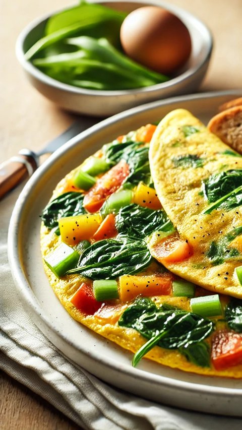 Resep Omelet Sayur Keju, Pilihan Sahur yang Mudah dan Enak