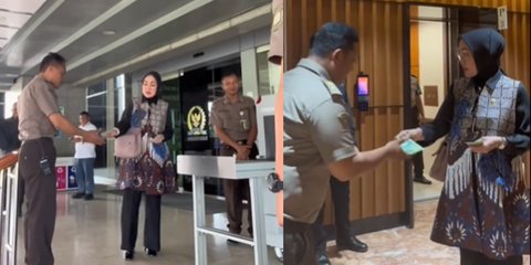 Berbagi Rezeki di Bulan Ramadan, Momen Anggota DPR Cantik Bagi-bagi Uang Kepada Sekuriti jadi Sorotan