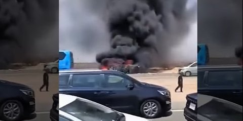 VIDEO: Kronologi Kecelakaan Bus Madinah-Mekah Terbakar Bawa Rombongan Jemaah, 6 WNI Meninggal