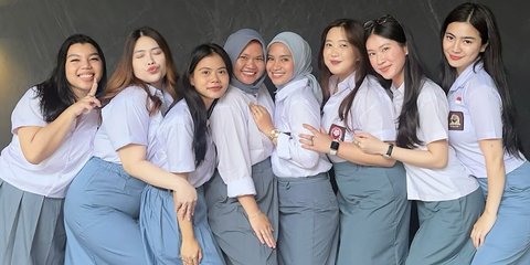 6 Potret Cantik Awet Muda Felicya Angelista Ikut Bukber Bareng Sahabat Pakai Seragam SMA, Masih Cocok Ambil Peran ABG