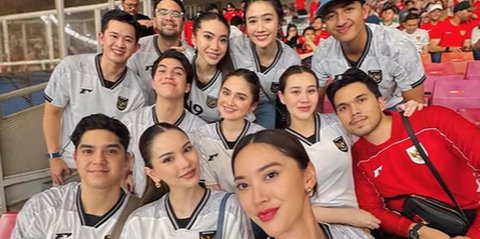 Cantiknya Bumil Aaliyah Massaid Saksikan Laga Timnas Indonesia vs Bahrain di GBK, Circle-nya Gak Kaleng-kaleng