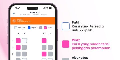 Cara Mendapatkan 'Seat Female' Lewat Fitur Baru Access by KAI
