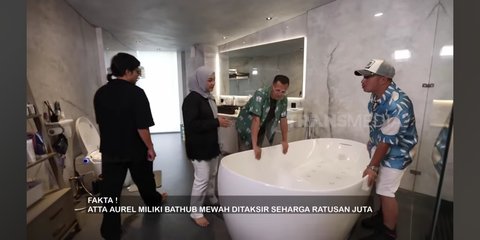 5 Potret Kamar Mandi Aurel Hermansyah & Atta Halilintar Seluas Lapangan Sepakbola, Dilengkapi Bathtub Rp200 Juta