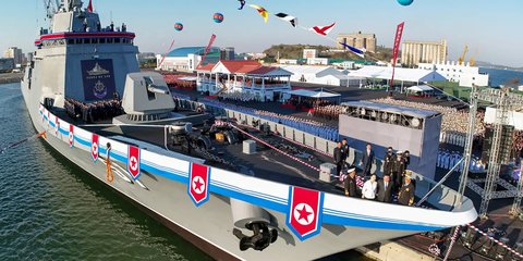 Korea Utara Luncurkan Kapal Perang Baru dengan Kekuatan Peluncur Rudal, Simak Kekuatannya