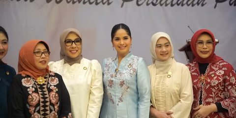 Cantik Natural Annisa Pohan Hadiri Halal Bihalal DWP Pusat, Penampilannya Dipuji Berkelas