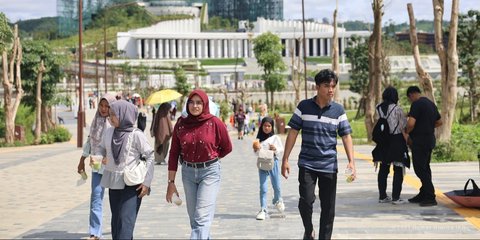 FOTO: Dikunjungi 64 Ribu Warga, IKN Nusantara Jadi Destinasi Populer Selama Libur Lebaran 2025