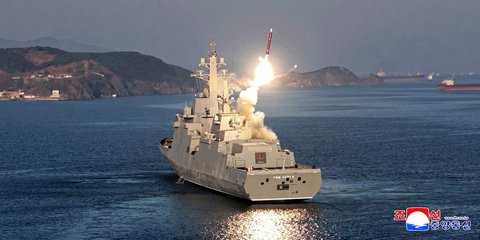 FOTO: Ngerinya Kapal Perang Terbaru Korea Utara, Dibekali Sistem Senjata Nukli Canggih