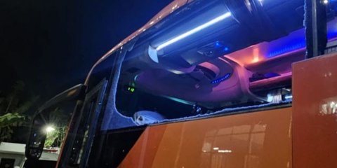 Update Kasus Pelemparan Batu ke Bus Persik Kediri, Pelaku Sudah Diketahui?