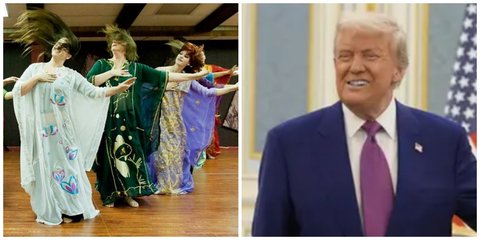 Khaleegy, Mengenal Tarian Rambut yang Diperagakan Deretan Wanita Sambut Kunjungan Presiden Trump ke UEA