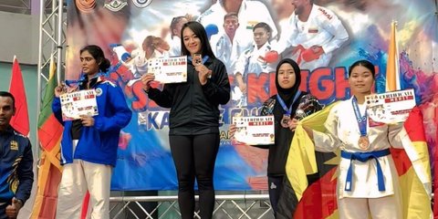 Ini Sosok Bripda Jessica, Polwan di Polda Riau yang Meraih Medali Emas Kejuaraan Karate di Malaysia