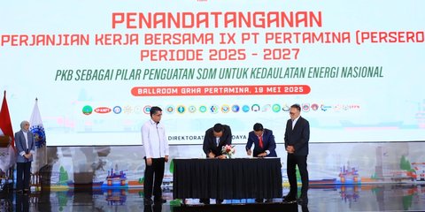 Menaker Saksikan Penandatanganan Kerja Bersama Pertamina dengan Serikat Pekerja