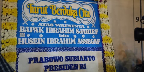 Presiden Prabowo Kirim Karangan Bunga Ucapan Bela Sungkawa buat Suami Najwa Shihab