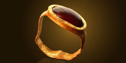 Arkeolog Temukan Cincin Emas Berusia 2.300 Tahun, Masih Utuh dengan Hiasan Batu Permata Merah