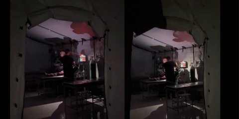Potret Miris Tim Medis Rawat Anak Palestina Terluka di Gaza Dalam Kegelapan, Cuma Pakai Lampu HP
