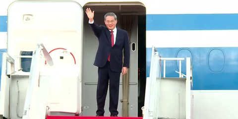 Kunjungan Kenegaraan Selama Tiga Hari, PM China Li Qiang Tiba di Indonesia