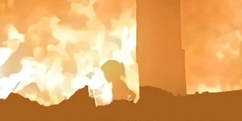VIDEO Bocah Perempuan Palestina di Gaza Menyelamatkan Diri di Tengah Kobaran Api Akibat Bombardir Israel