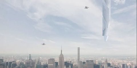 Dubai Bakal Bangun Gedung yang Bisa Melayang di Udara, Tergantung pada Asteroid yang Mengorbit Bumi