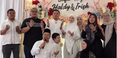 6 Potret Momen Haru Irish Bella dan Haldy Sabri Gelar Walimatus Safar Jelang Berangkat Haji ke Tanah Suci