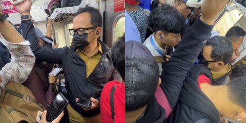 Momen Wakil Menteri Ngantor Naik KRL, Merasakan Desak-desakan dengan Penumpang Lain Saking Kereta Penuh