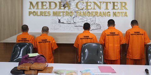 Jaringan Narkoba Terbongkar, 5 Orang Ditangkap di Tangerang