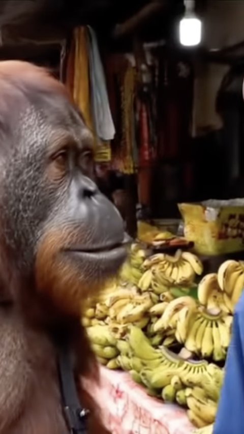 Video AI ini Perlihatkan Orangutan Lagi Ngevlog di Sebuah Pasar Pakai Bahasa Indonesia