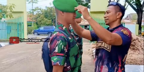 ⁠⁠Pakai Baret Tidak Rapi, Tiga Prajurit TNI AD Kaget Ditegur Senior Kopassus
