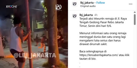 Viral Tawuran Remaja di Jaktim Satu Orang Tewas, Ini Penyebabnya