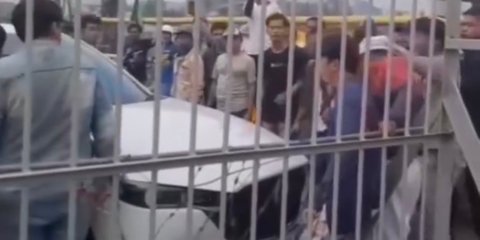 Viral Anggota DPRD Cilegon Tabrak Buruh Saat Aksi Unjuk Rasa